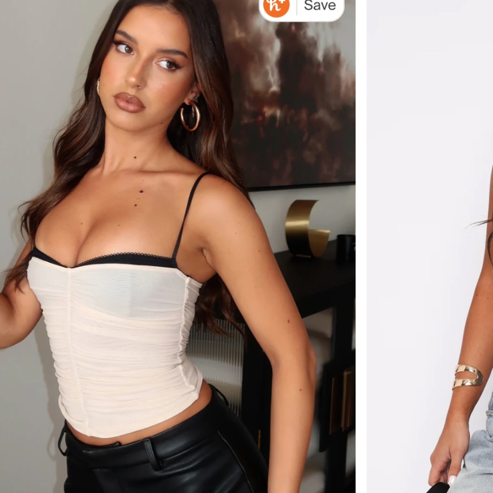 whitefox Remind Me Again Bustier Cream